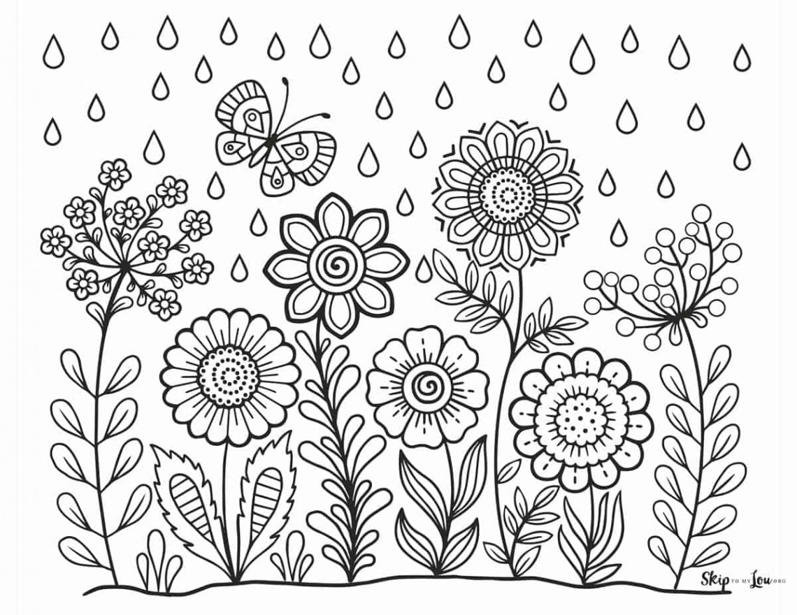 Flower Coloring Pages  Skip To My Lou