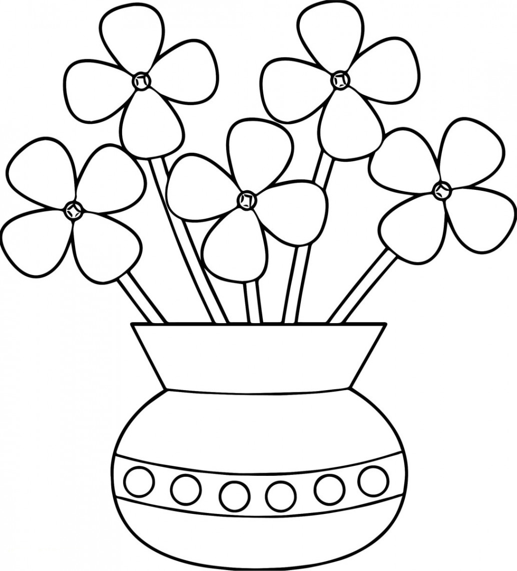 Flower Pot Coloring Pages - Best Coloring Pages For Kids