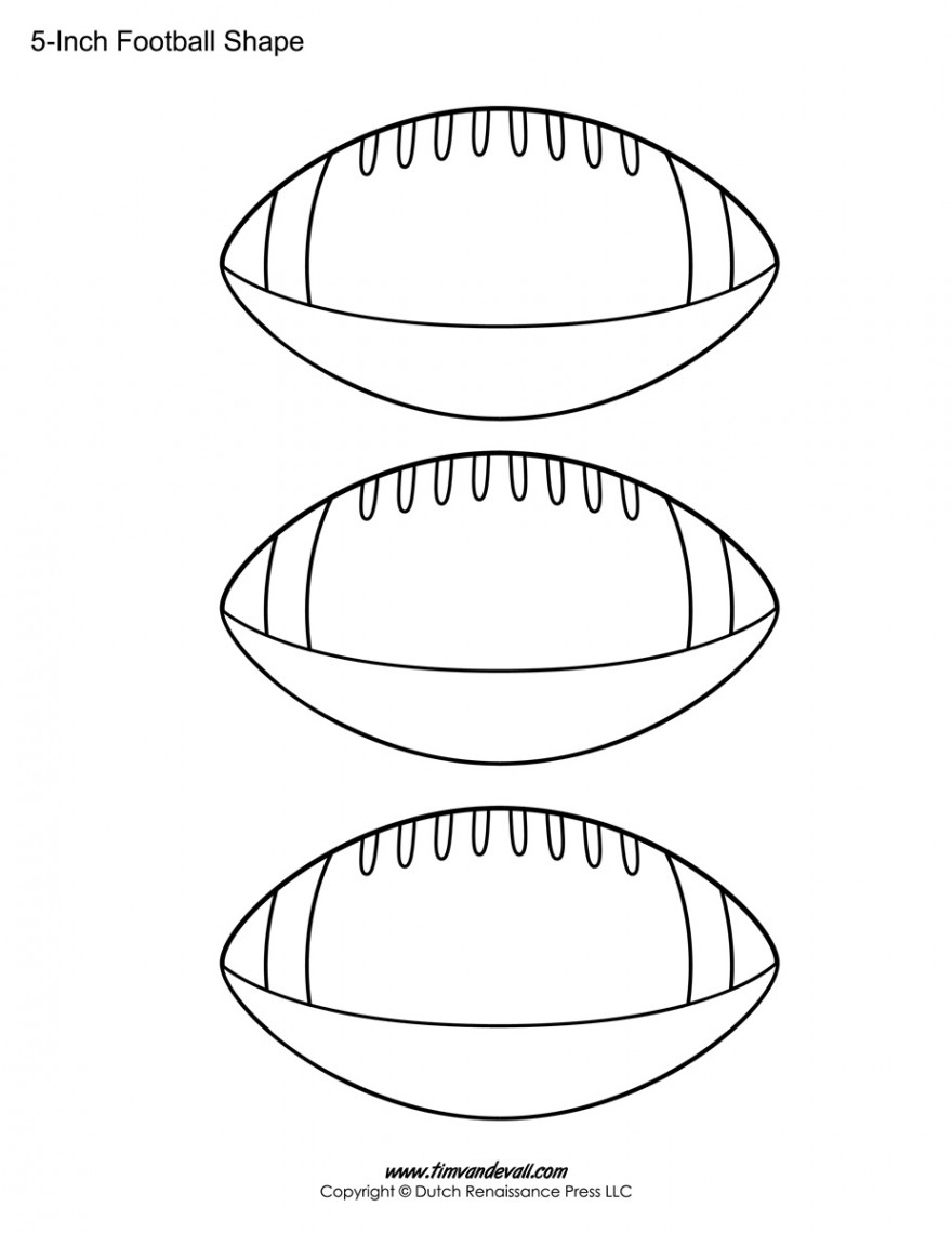 Football Templates / Football Shape Printables – Tim