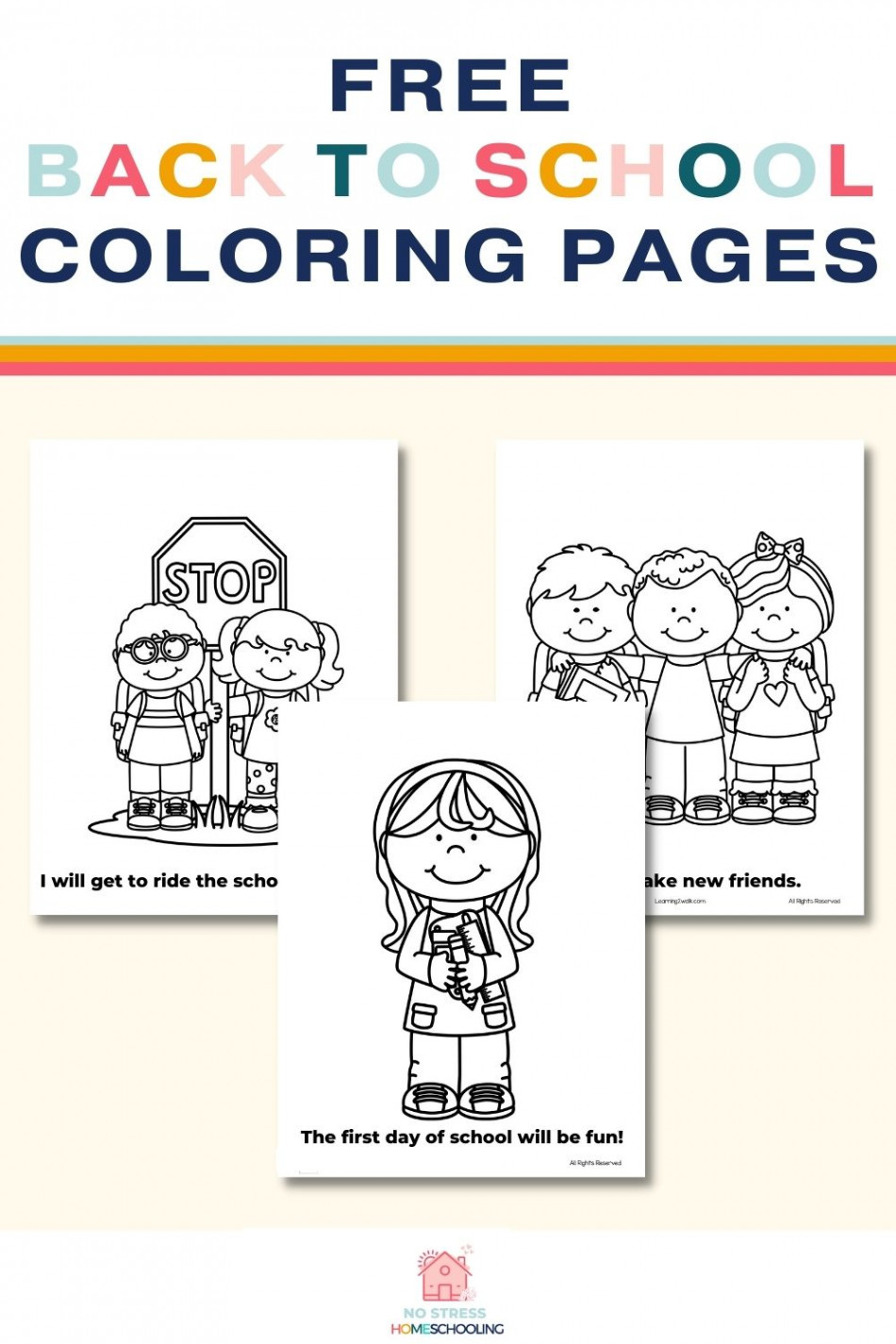 Free Back To School Coloring Pages For Preschool