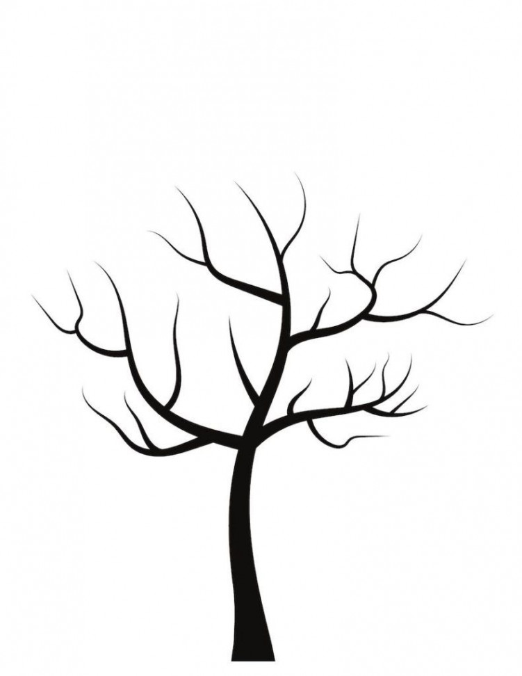 Free blank tree template printable for kids activities! Perfect