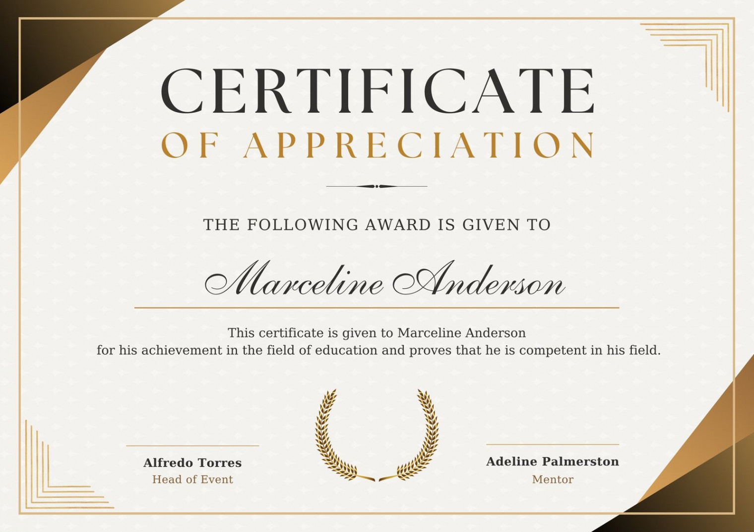 Free, custom printable appreciation certificate templates  Canva