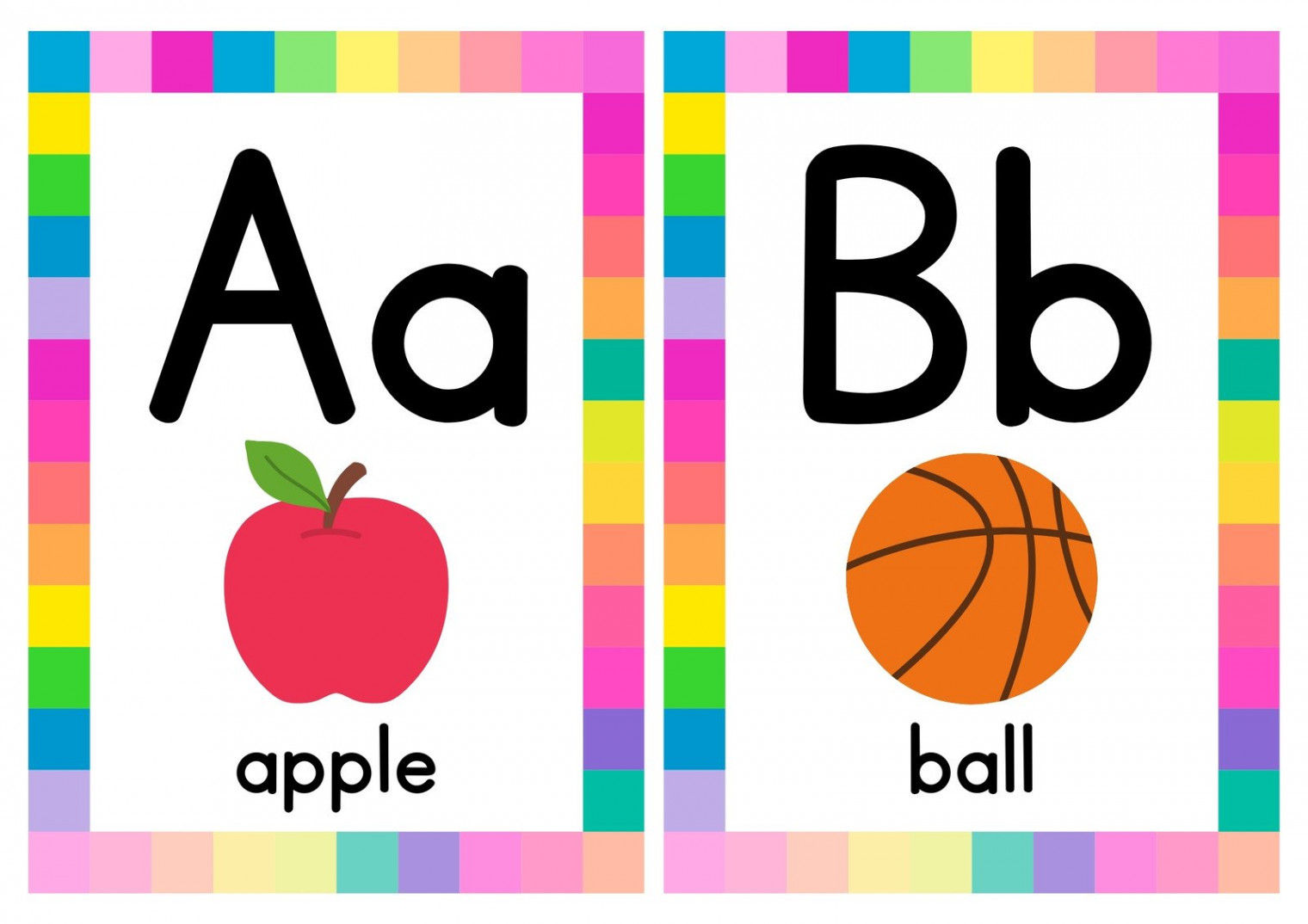 Free customizable alphabet flashcard templates  Canva