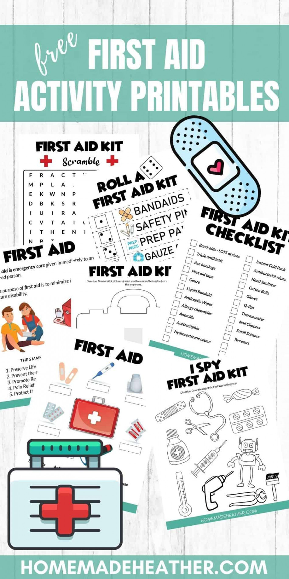 Free First Aid Activity Printables » Homemade Heather