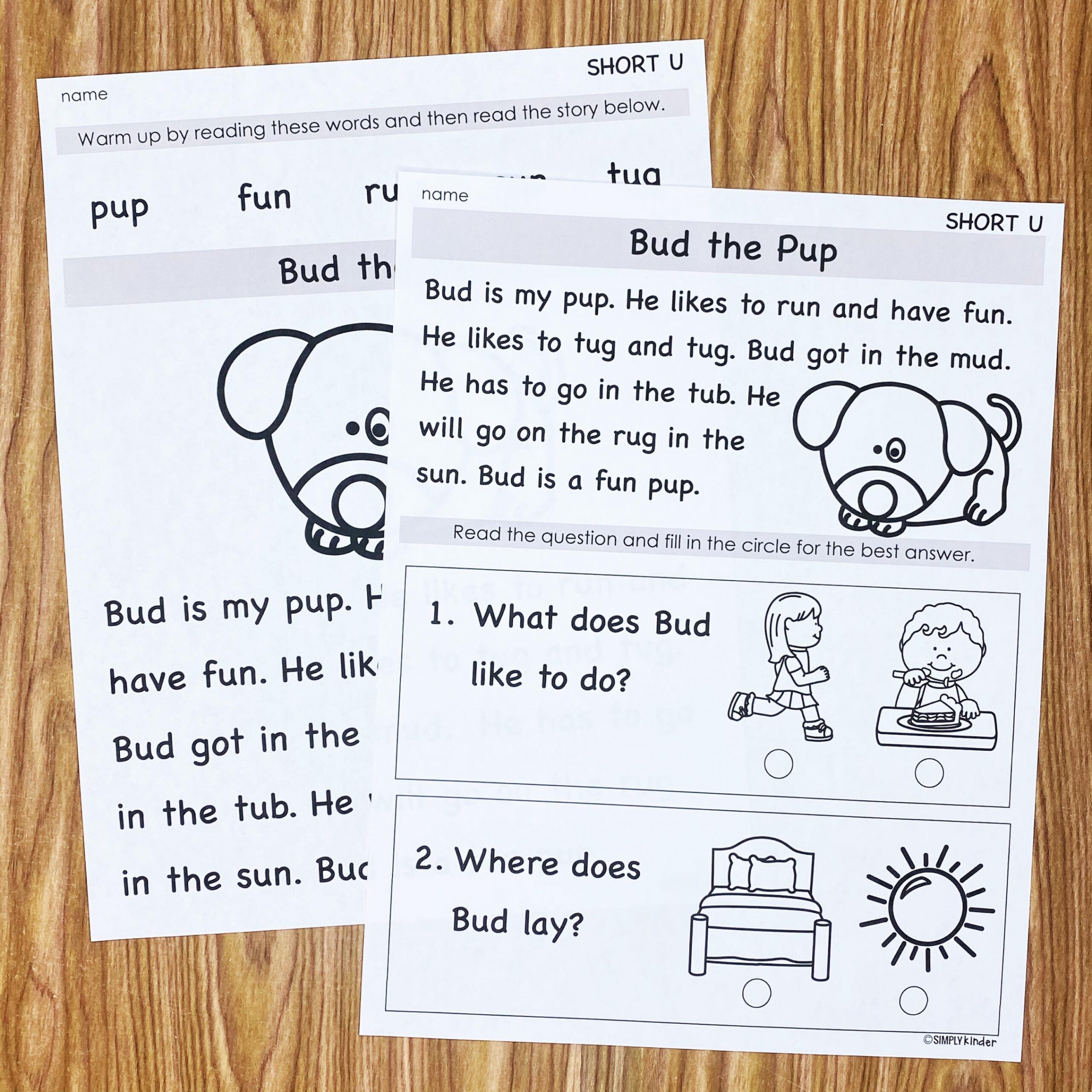 Free Fluency Passages for Kindergarten - Simply Kinder