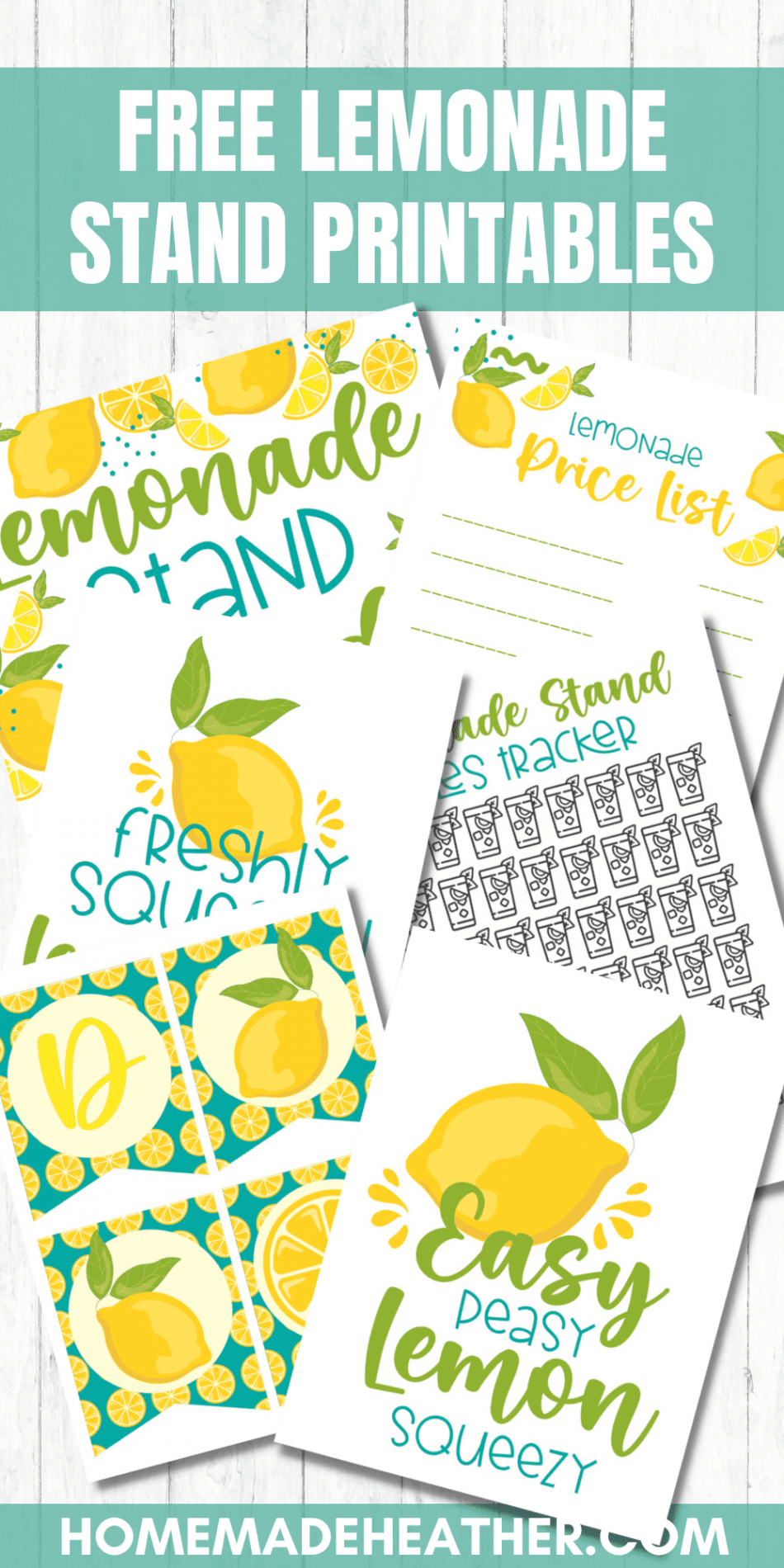 Free Lemonade Stand Printables » Homemade Heather