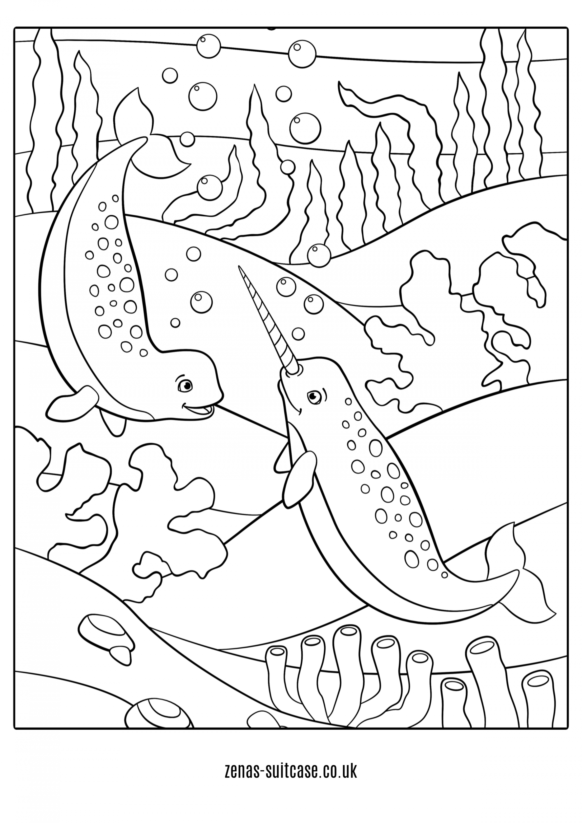 FREE Ocean & Under the Sea Colouring Pages  Zena