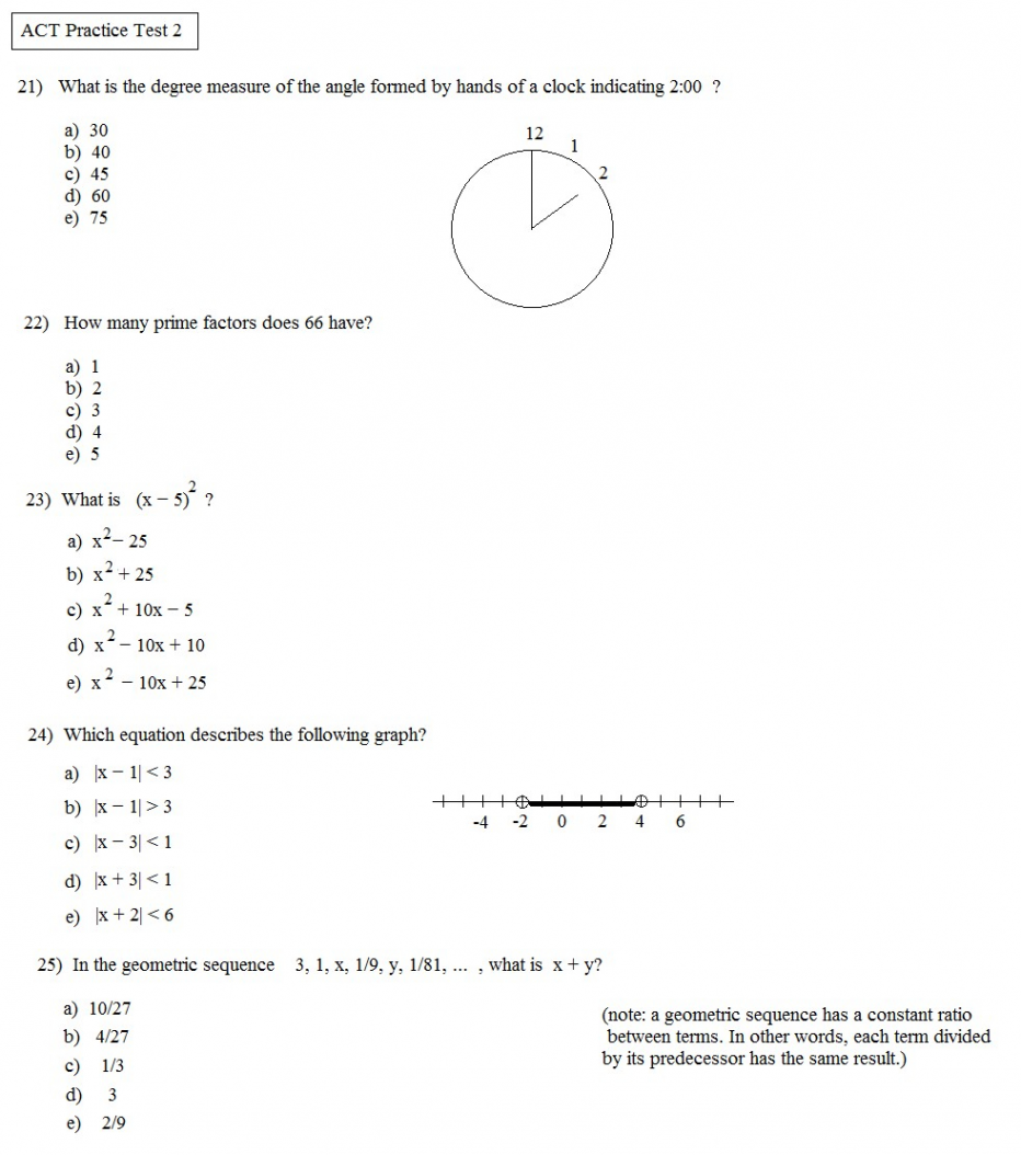 Free Printable Asvab Math Practice Test Free Printable  Printable