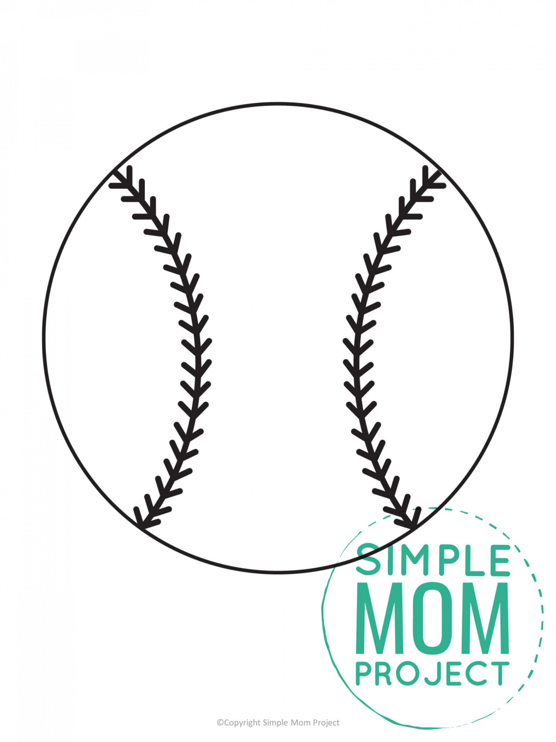 Free Printable Baseball Template – Simple Mom Project