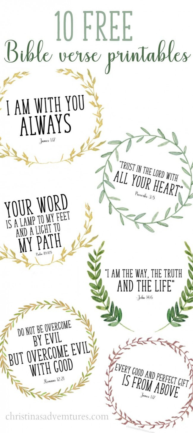 Free printable Bible verses  Printable bible verses, Printable