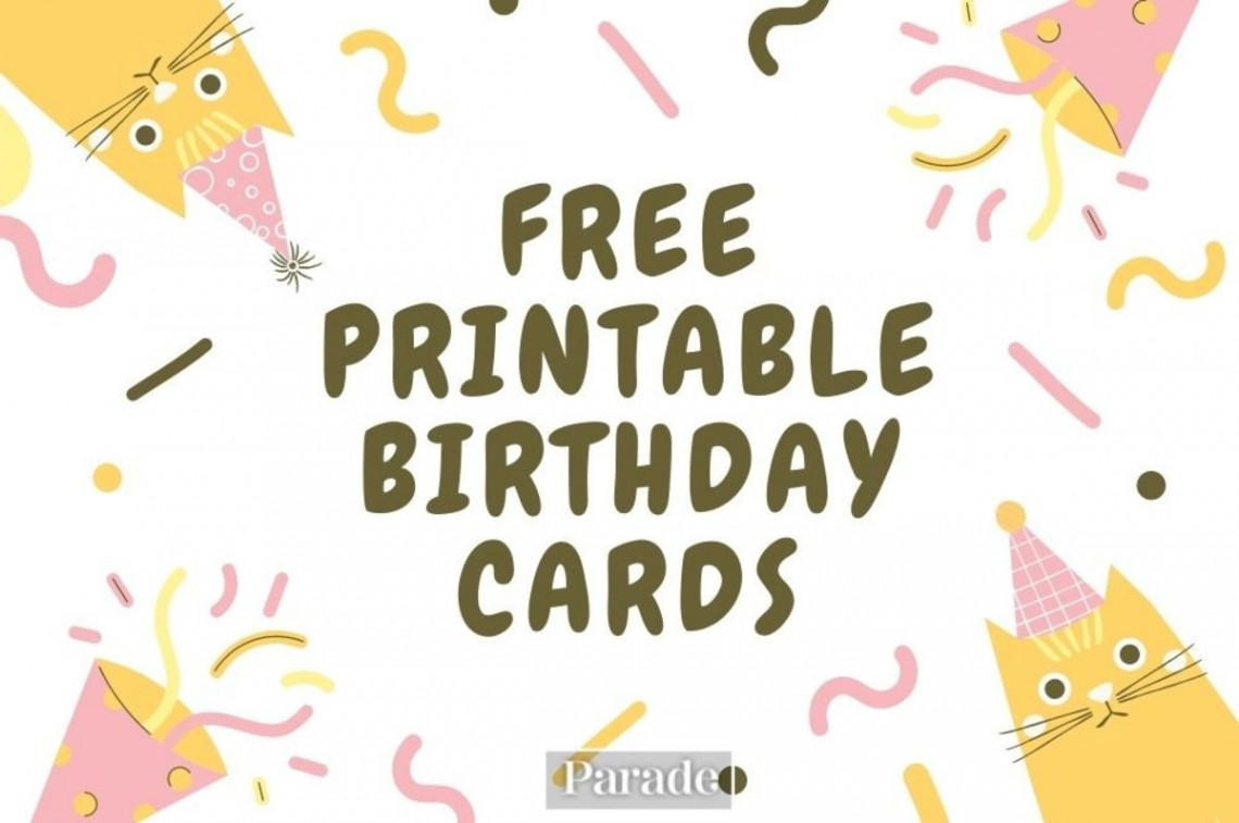 Free Printable Birthday Cards - Parade