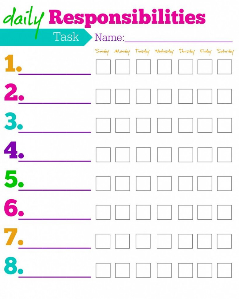 FREE Printable Chore Charts for Kids + Ideas by Age  Chore chart