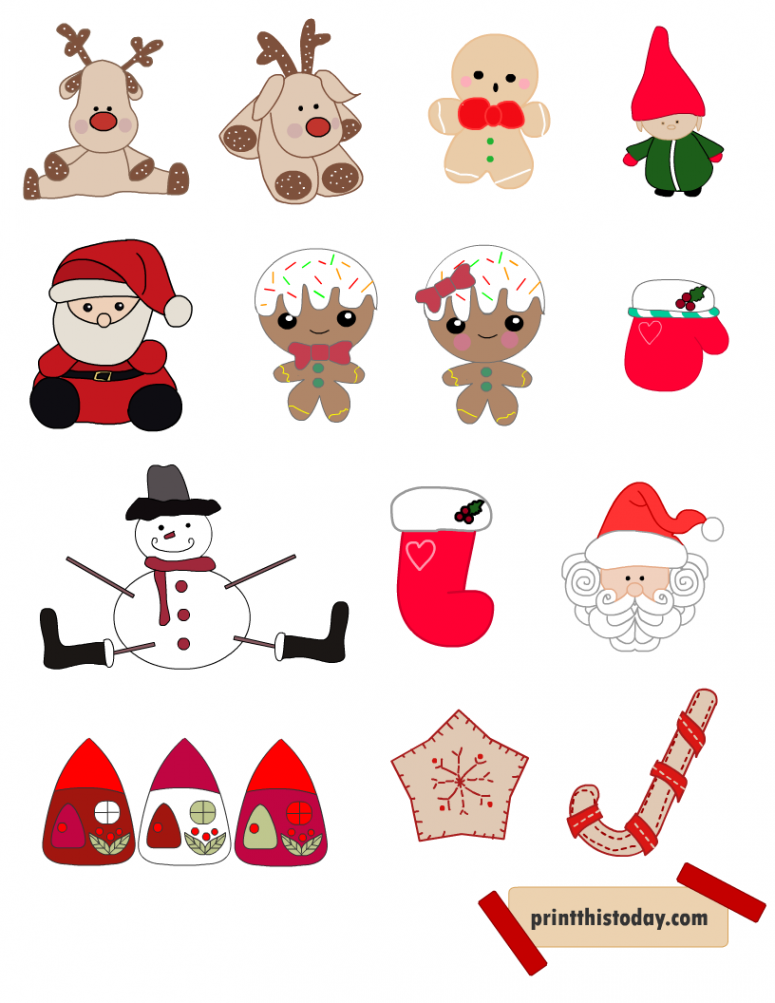 Free Printable Christmas Stickers (Cute + Vintage)