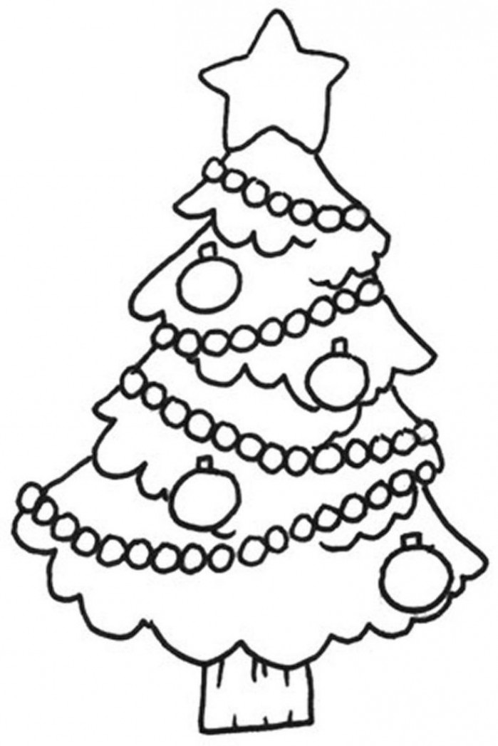 Free Printable Christmas Tree Coloring Pages For Kids  Printable