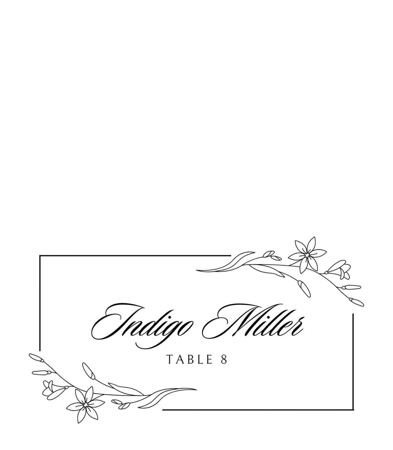 Free printable custom place card templates  Canva