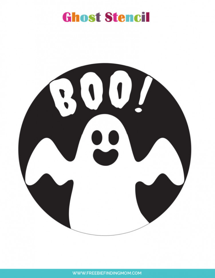 Free Printable Cute Ghost Pumpkin Stencils - Freebie Finding Mom