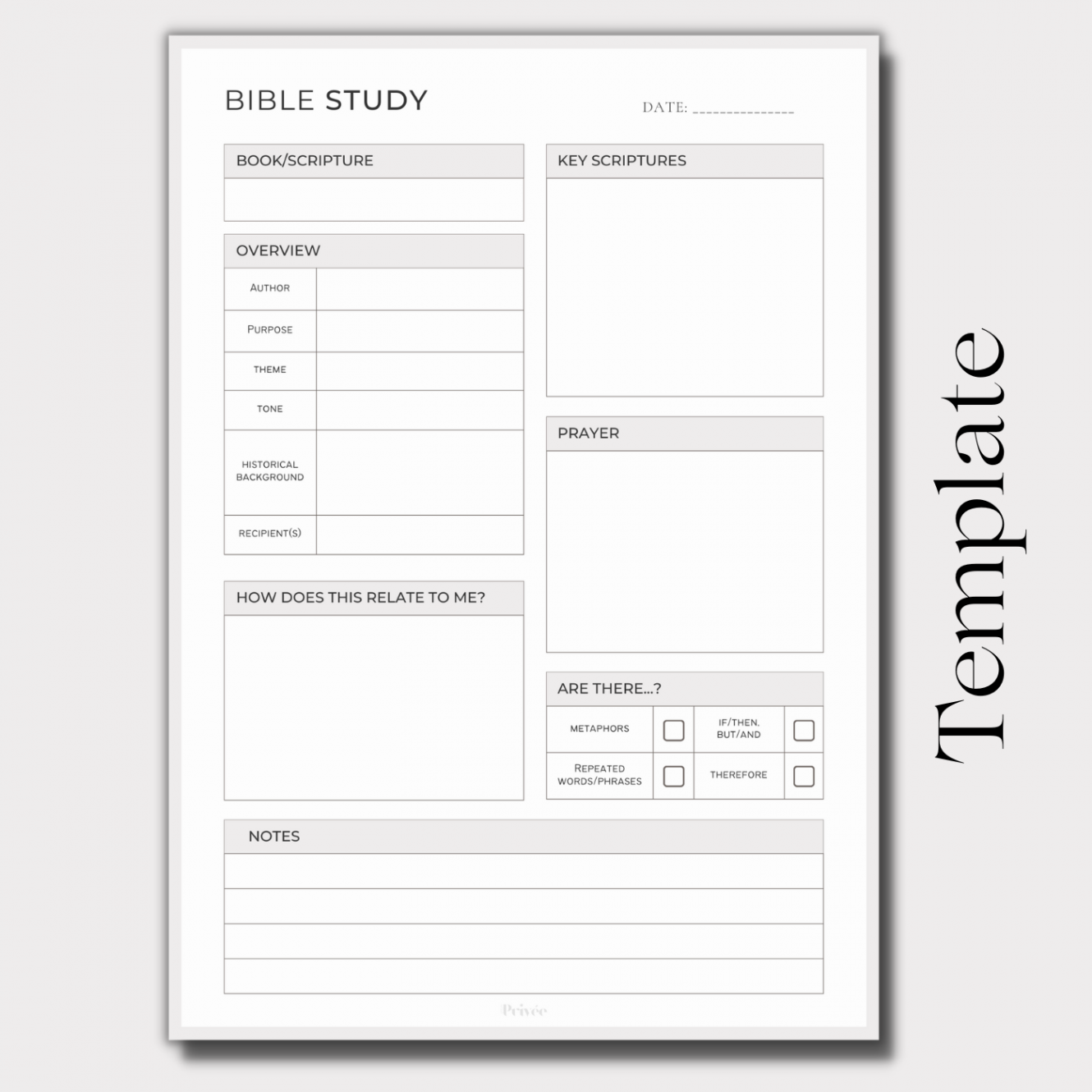 FREE Printable + Digital Bible Study Worksheet – Lifeenprivee