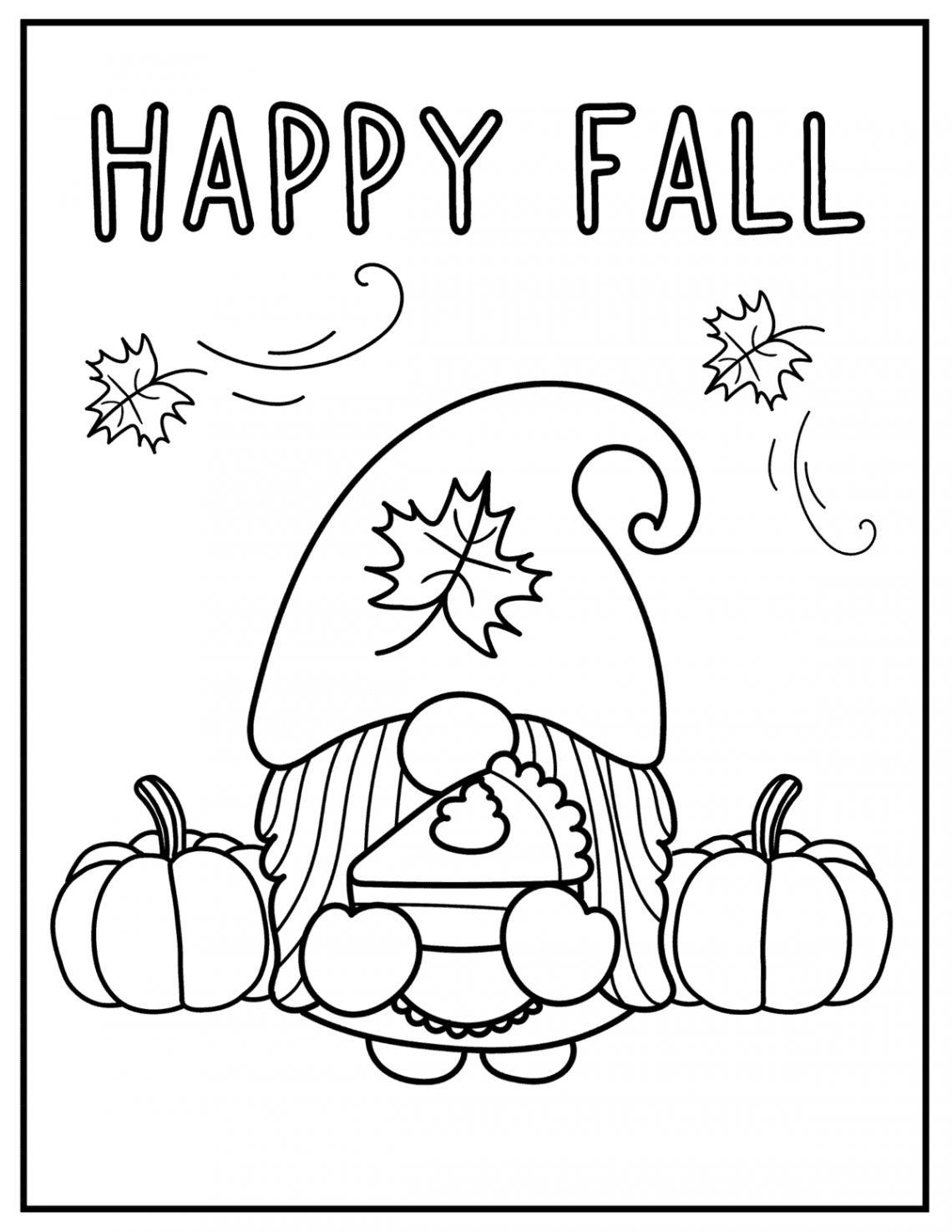 Free Printable Fall Coloring Pages - Prudent Penny Pincher