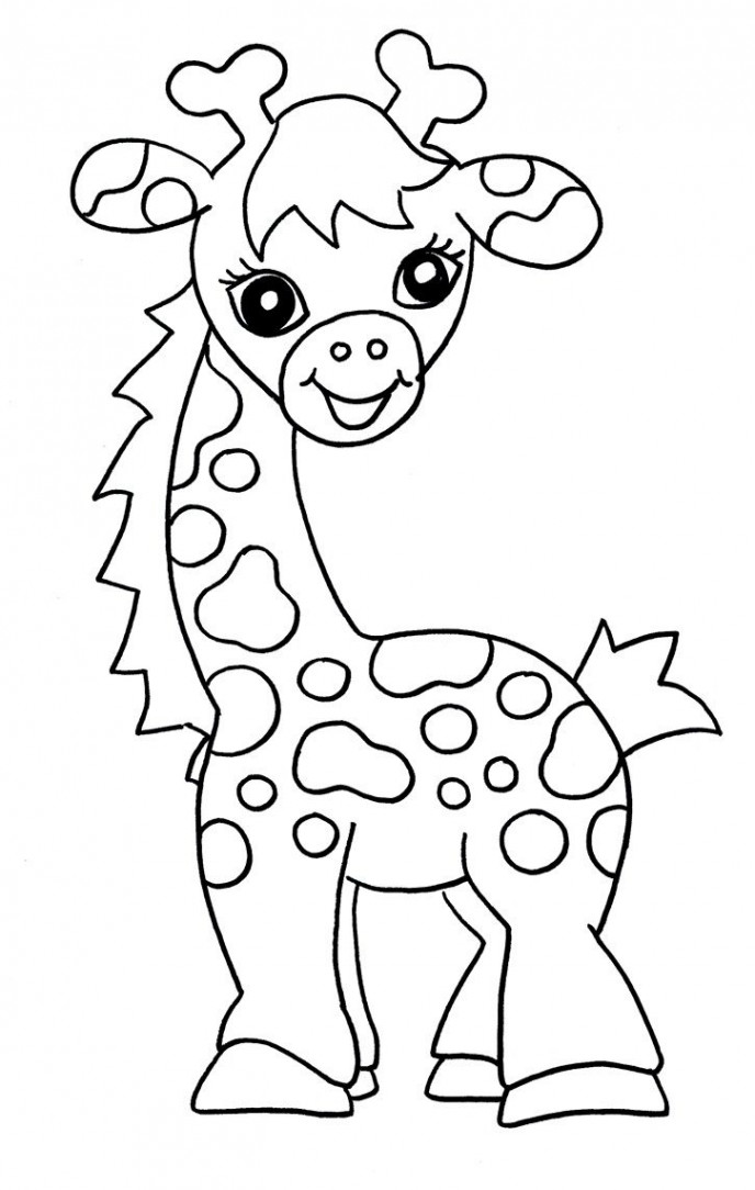 Free Printable Giraffe Coloring Pages For Kids  Zoo animal