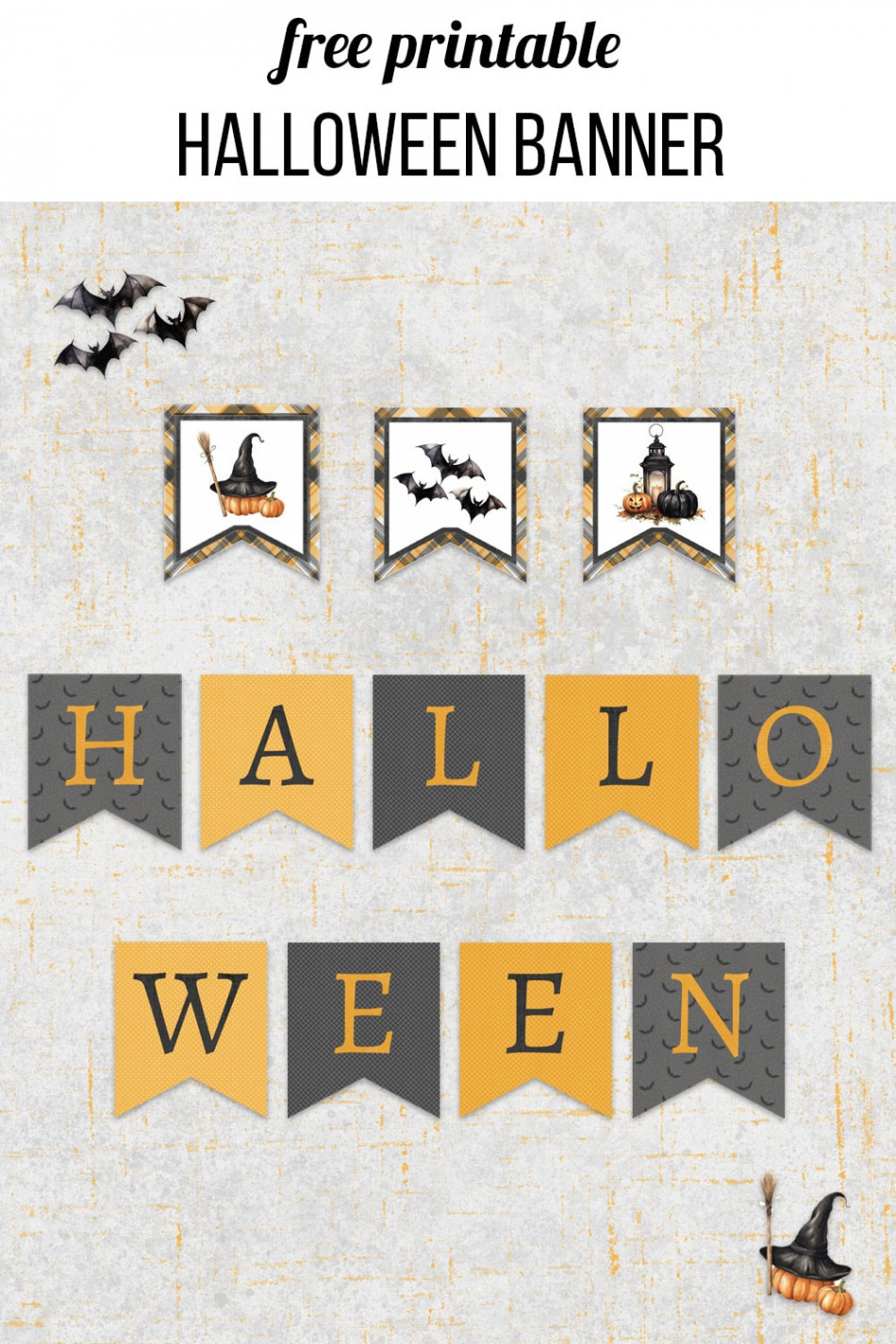 Free Printable Halloween Banner