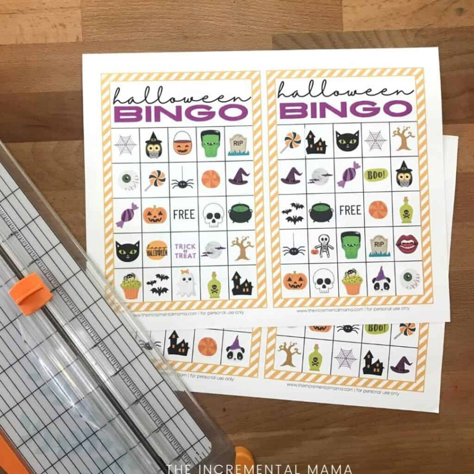 Free Printable Halloween Bingo Cards for Kids - The Incremental