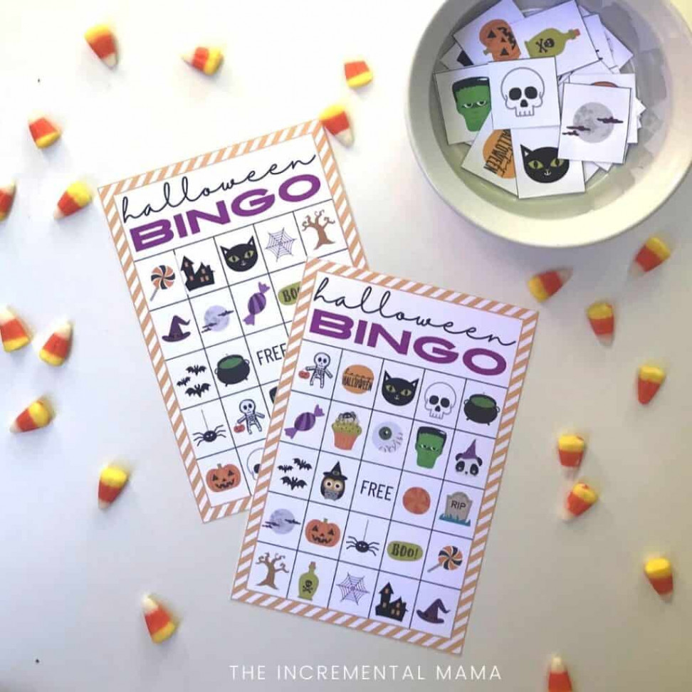 Free Printable Halloween Bingo Cards for Kids - The Incremental