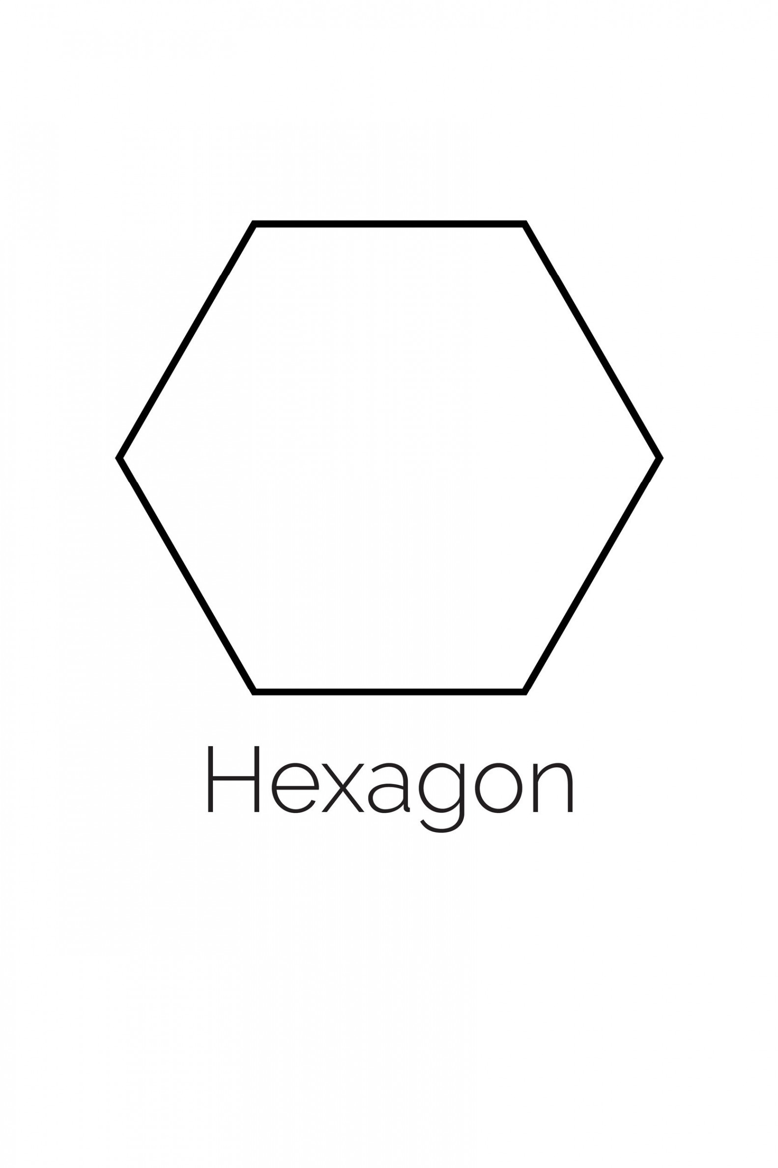 Free Printable Hexagon Shape - Freebie Finding Mom