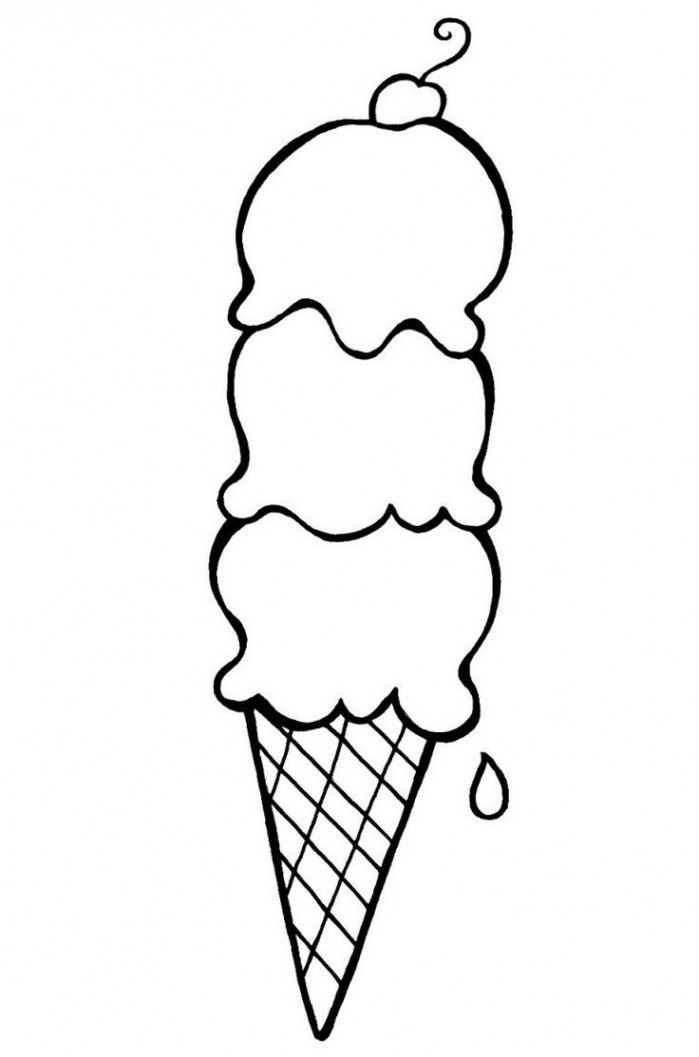 Free Printable Ice Cream Coloring Pages For Kids  Ice cream