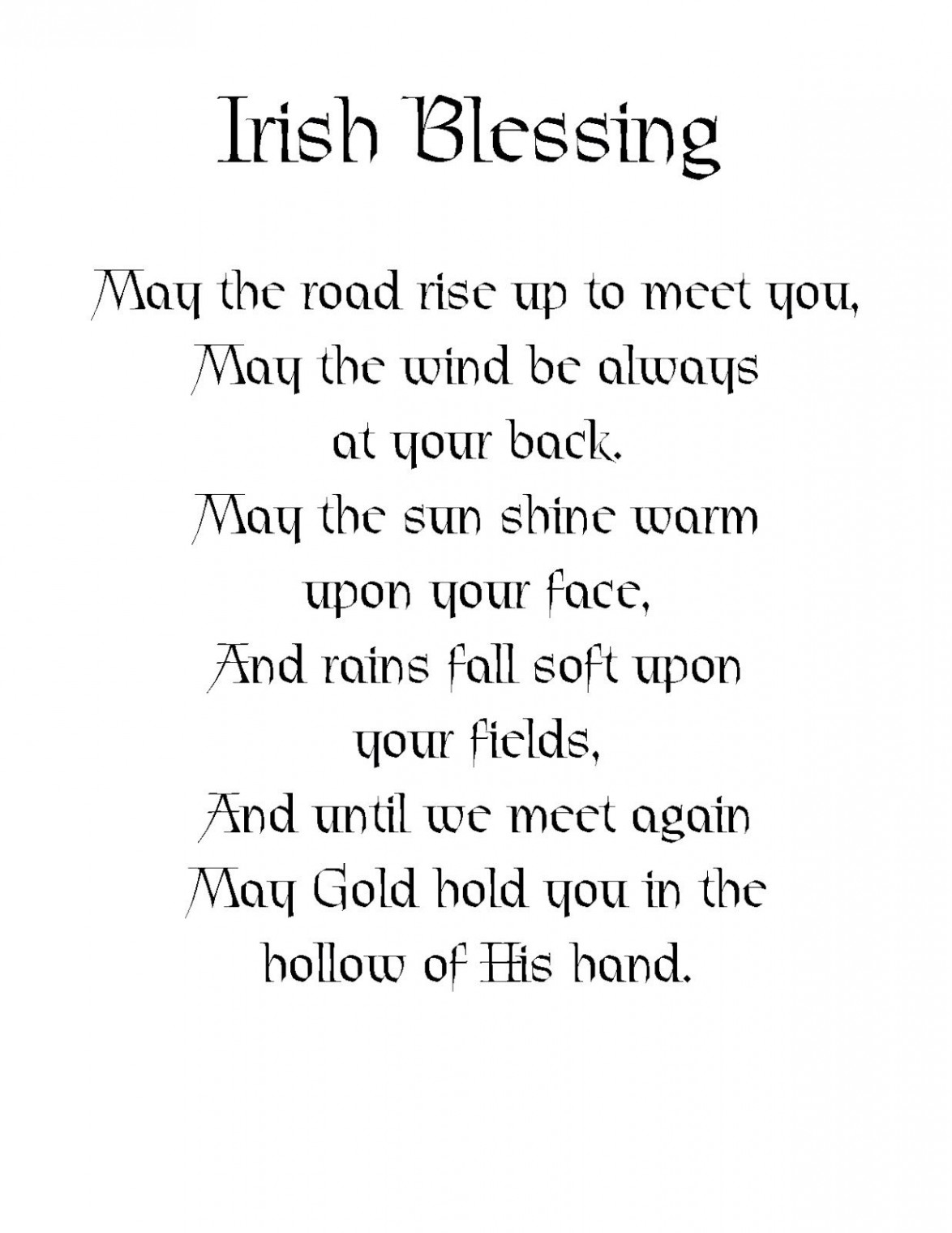 Free Printable Irish Sayings  Irish quotes, Irish blessing, Irish