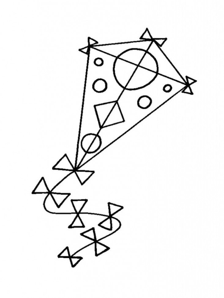 Free Printable Kite Coloring Pages For Kids  Coloring pages for