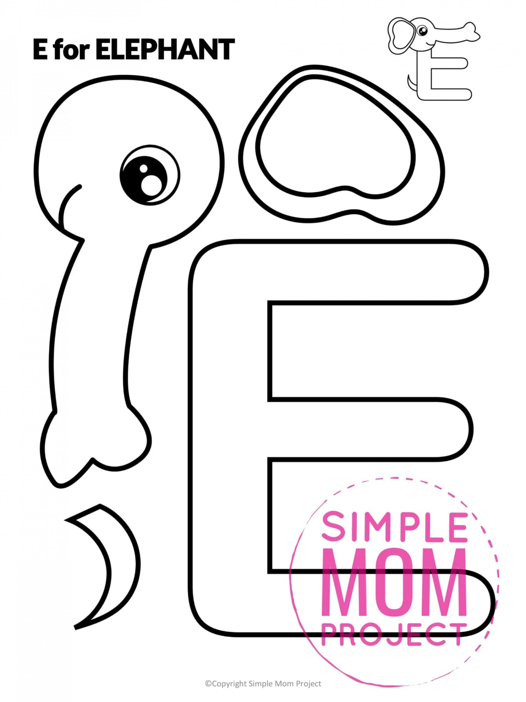 Free Printable Letter E Craft Template  Letter e craft, Letter a