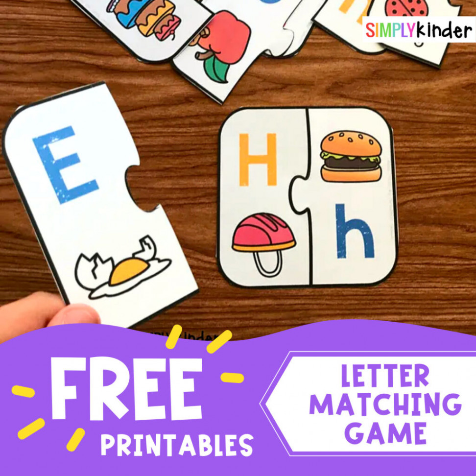 Free Printable Letter Matching Game - Simply Kinder