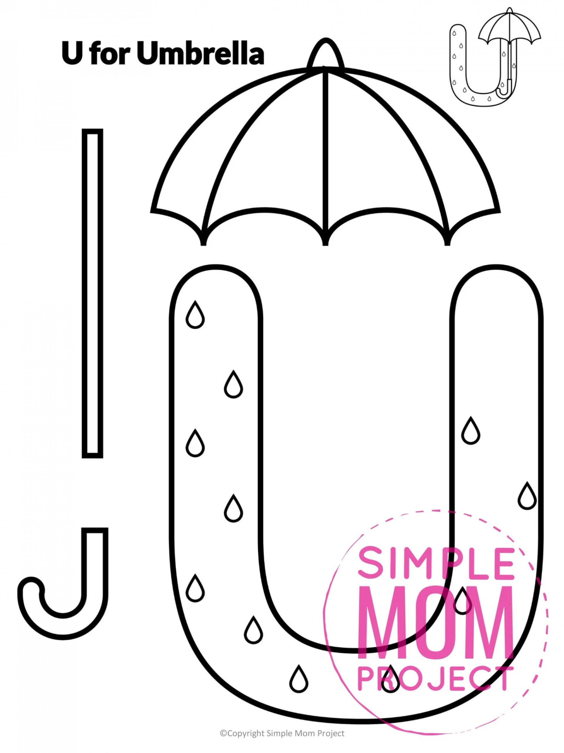 Free Printable Letter U Craft Template  Letter u crafts, Letter a