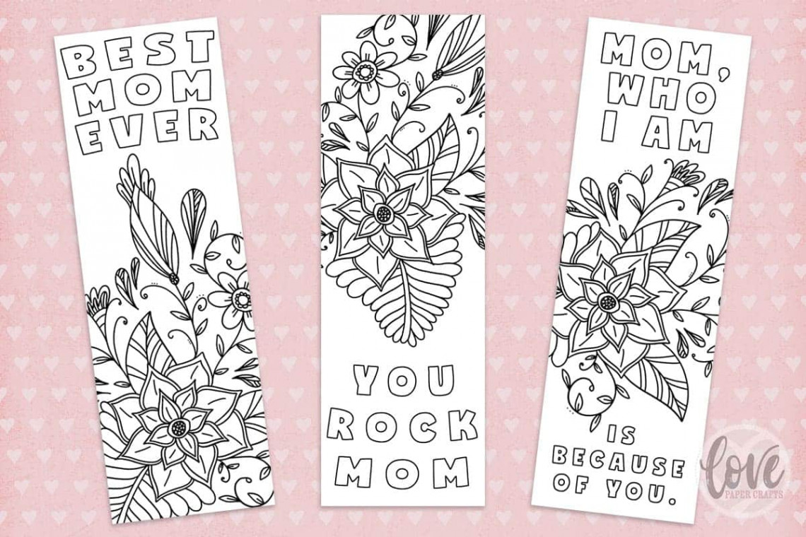 Free Printable Mothers Day Bookmark - Love Paper Crafts