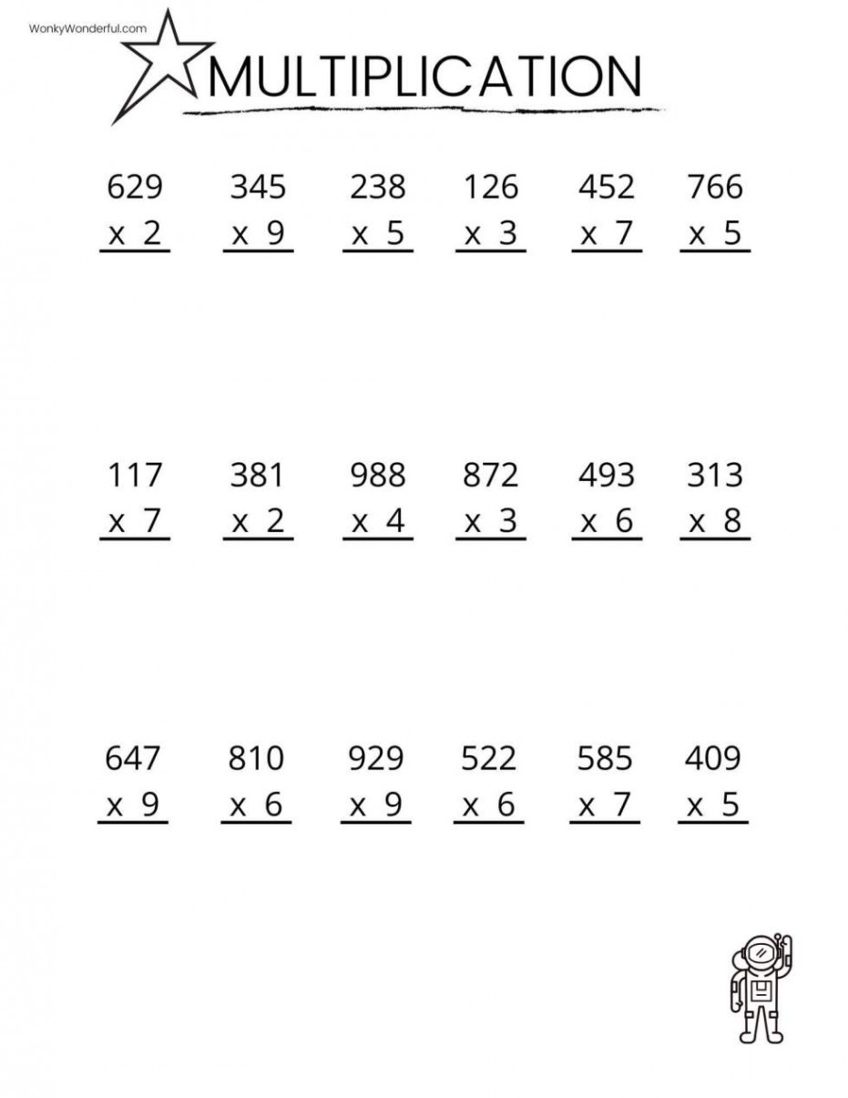 FREE PRINTABLE MULTIPLICATION WORKSHEETS + WonkyWonderful