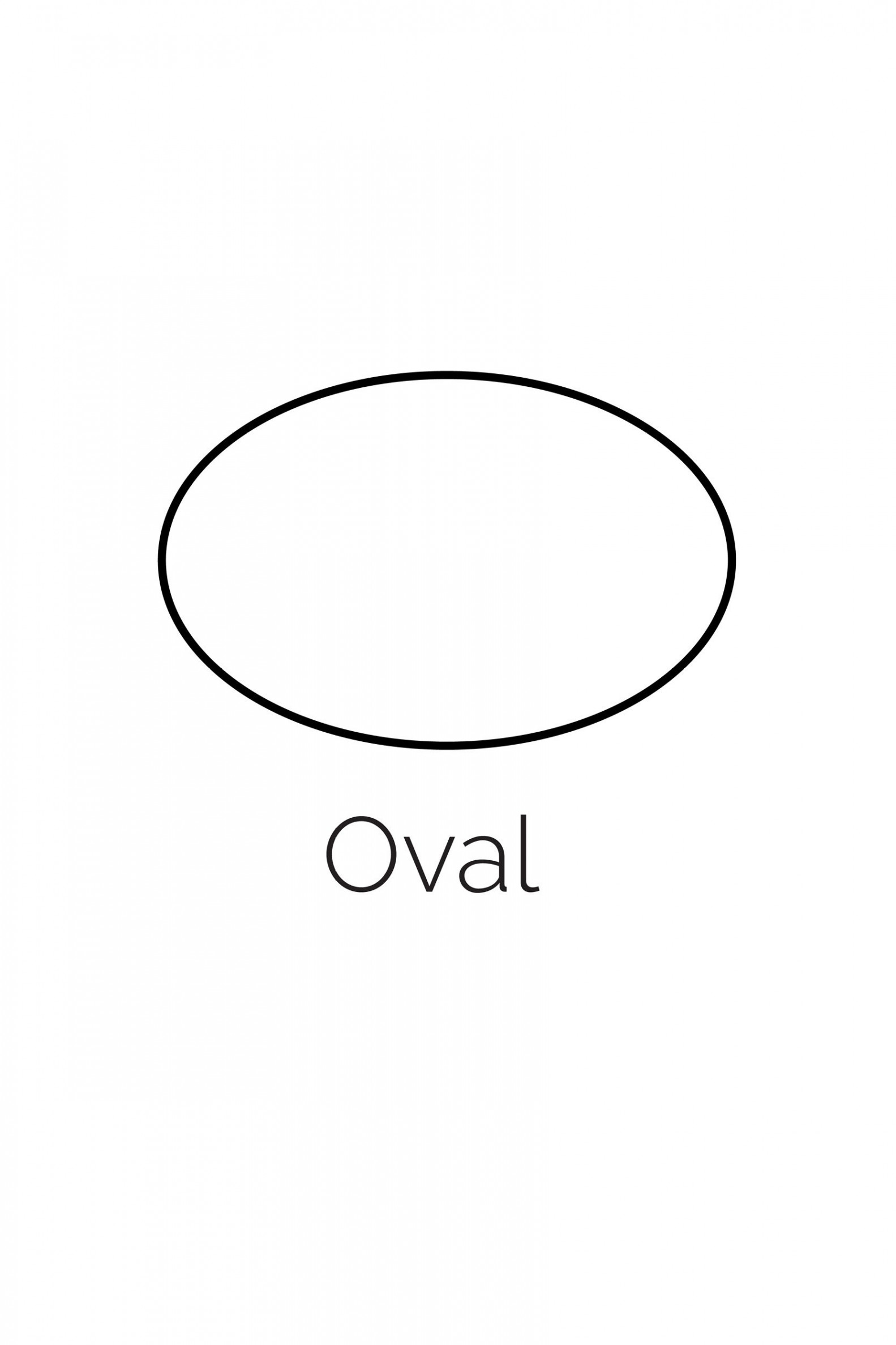 Free Printable Oval Shape - Freebie Finding Mom