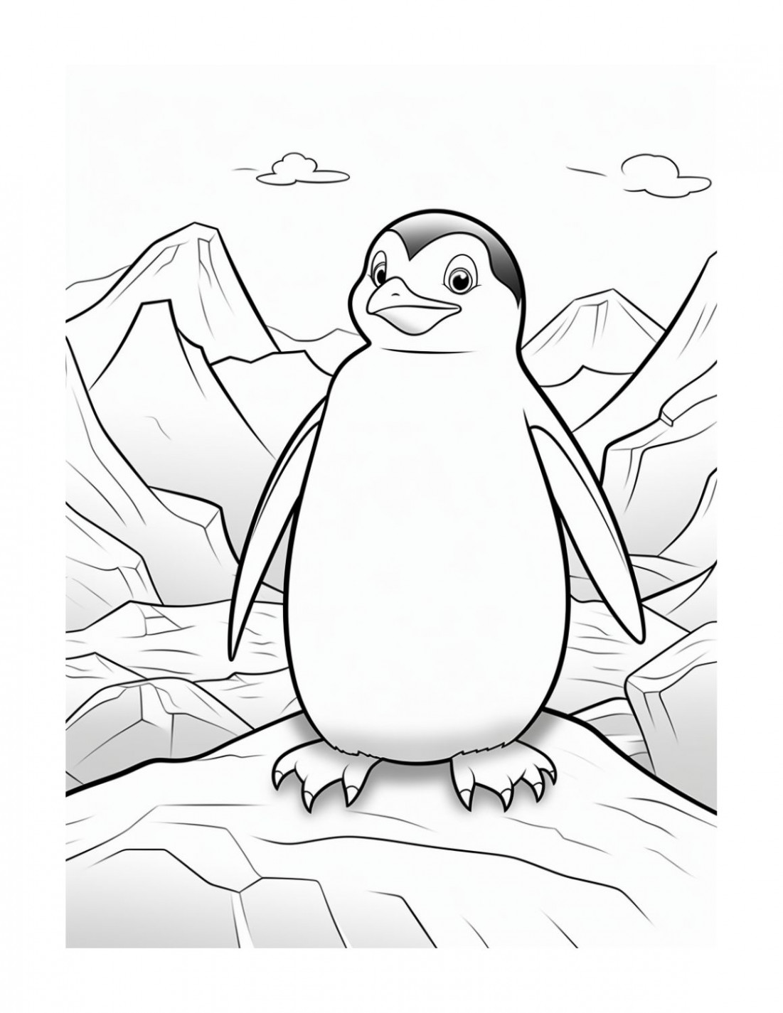 Free Printable Penguin Coloring Pages for Kids  Skip To My Lou