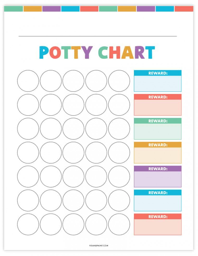 Free Printable Potty Training Chart  Free Instant Download