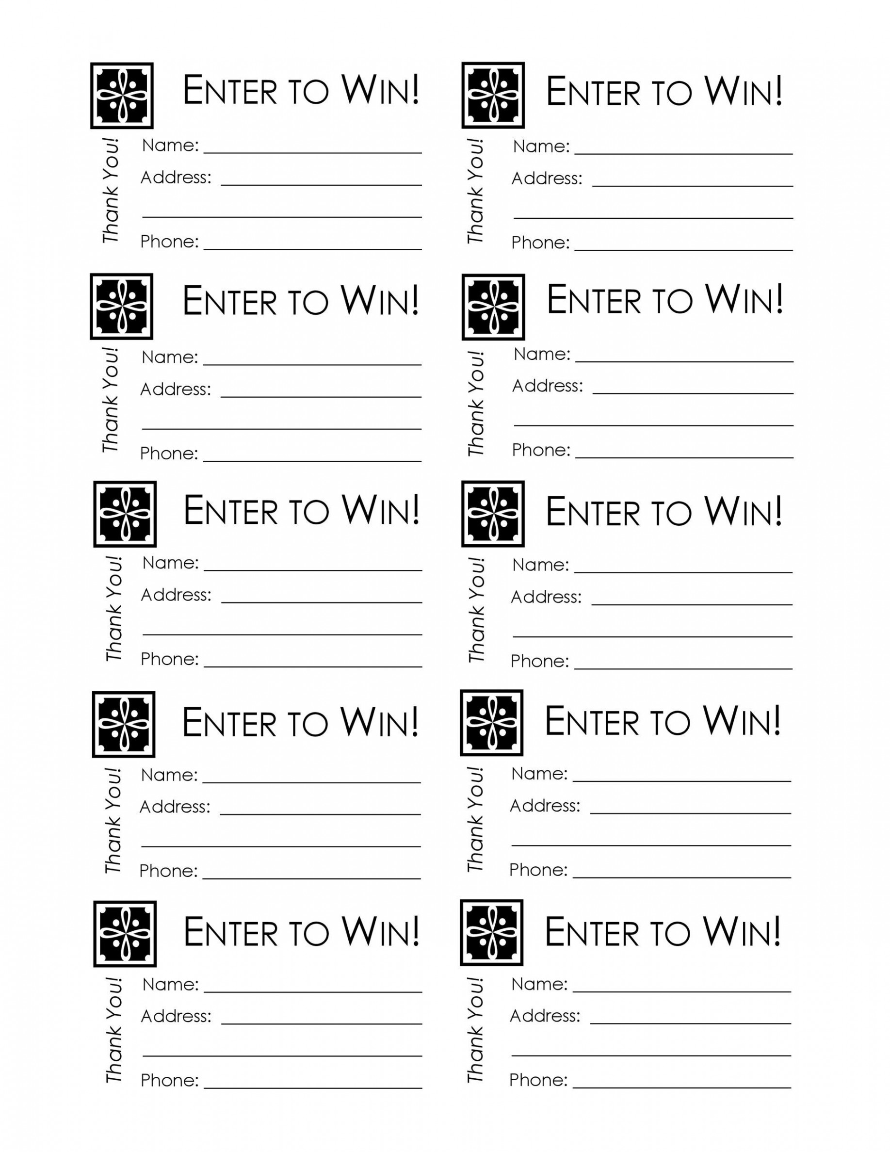 Free Printable Raffle Ticket Template - Printable Templates Free