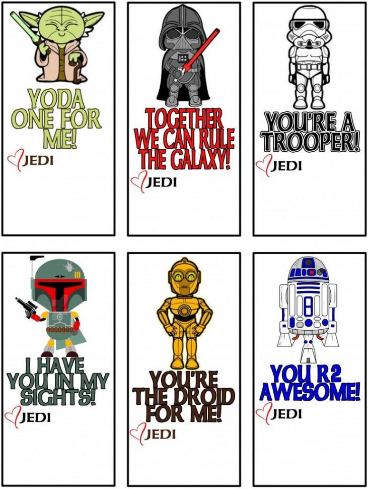 Free Printable Star Wars Valentines  Mama Moose  Star wars