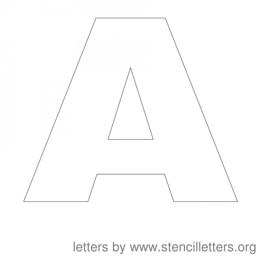 Free Printable Stencil Letters - Stencil Letters Org