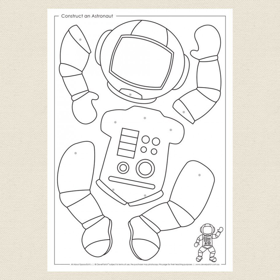 Free Printable Template Astronaut Craft Template - Printable