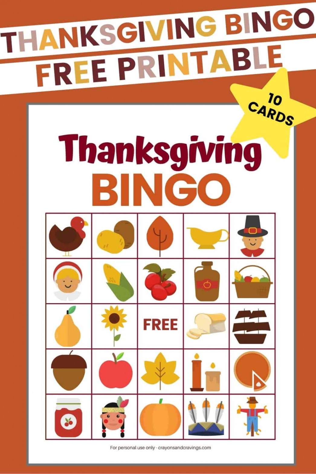 Free Printable Thanksgiving Bingo Cards (Fun Kids Game!)