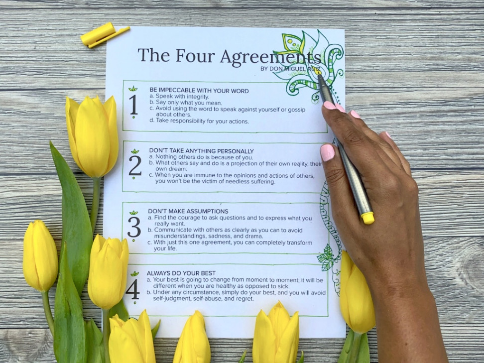 Free Printable] The Four Agreements By Don Miguel Ruiz – Islamimommy