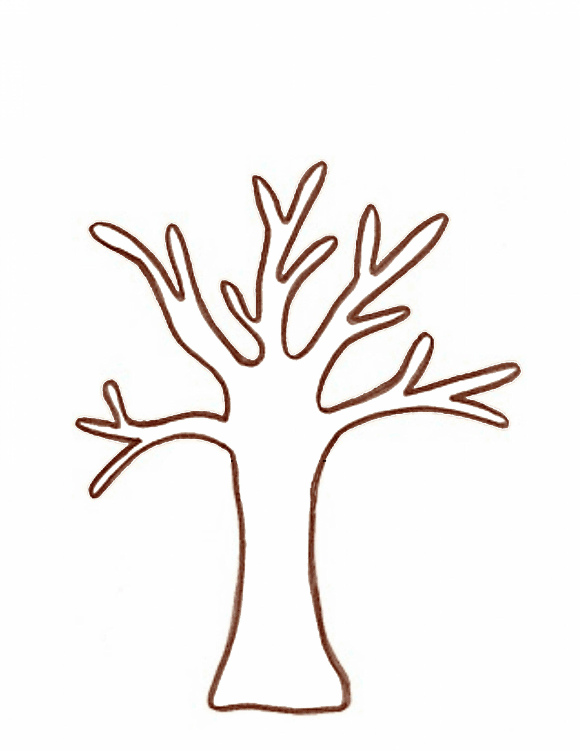 Free Printable Tree Trunk Template - Printable Templates Free