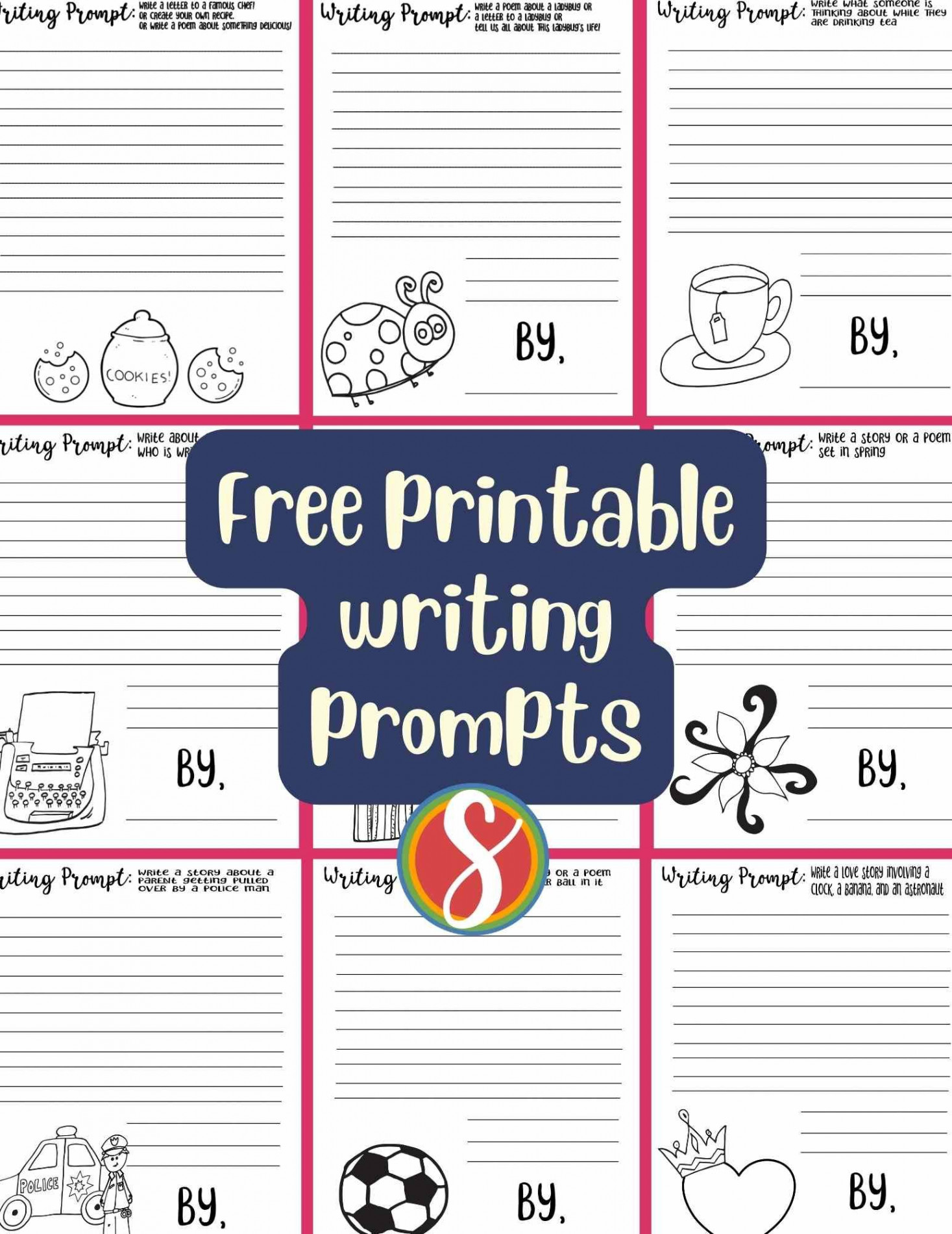 Free Printable Writing Prompt Sheets — Stevie Doodles