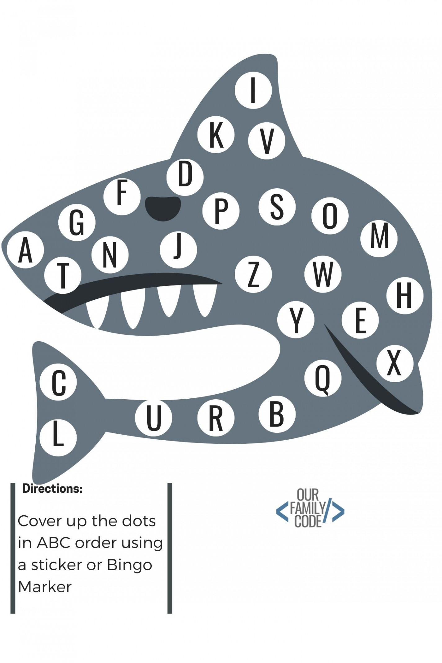 Free Shark Worksheets for Kids for Shark Week Fun! - Our Family Code