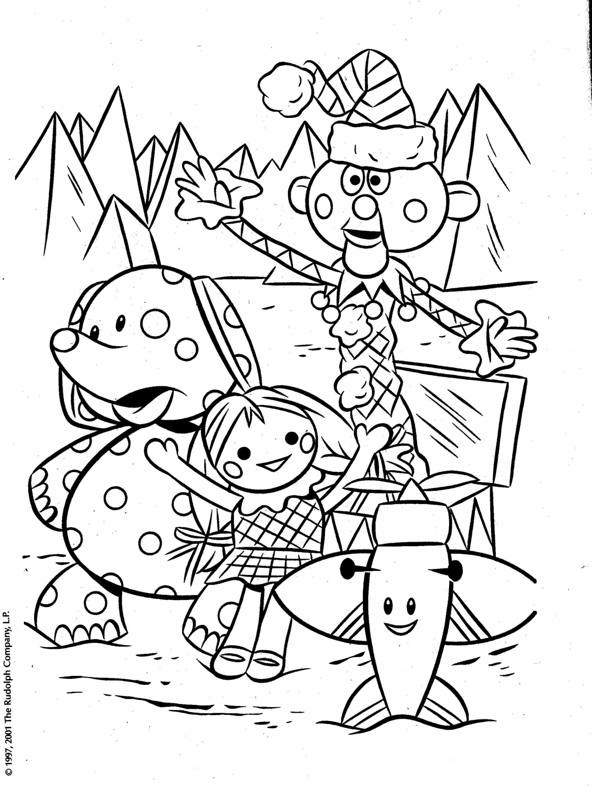 From a Rudolph coloring book of the Misfit Toys