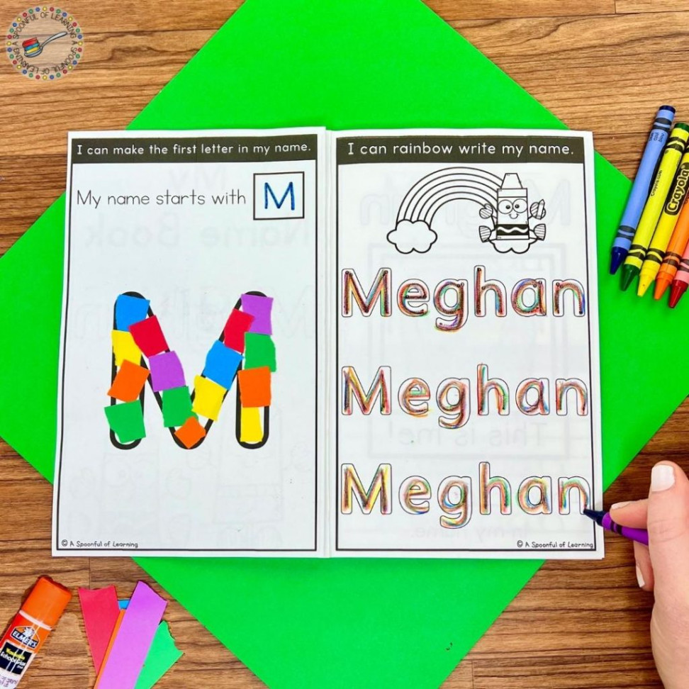 Fun Kindergarten Name Practice Activities - A Spoonful of Learning