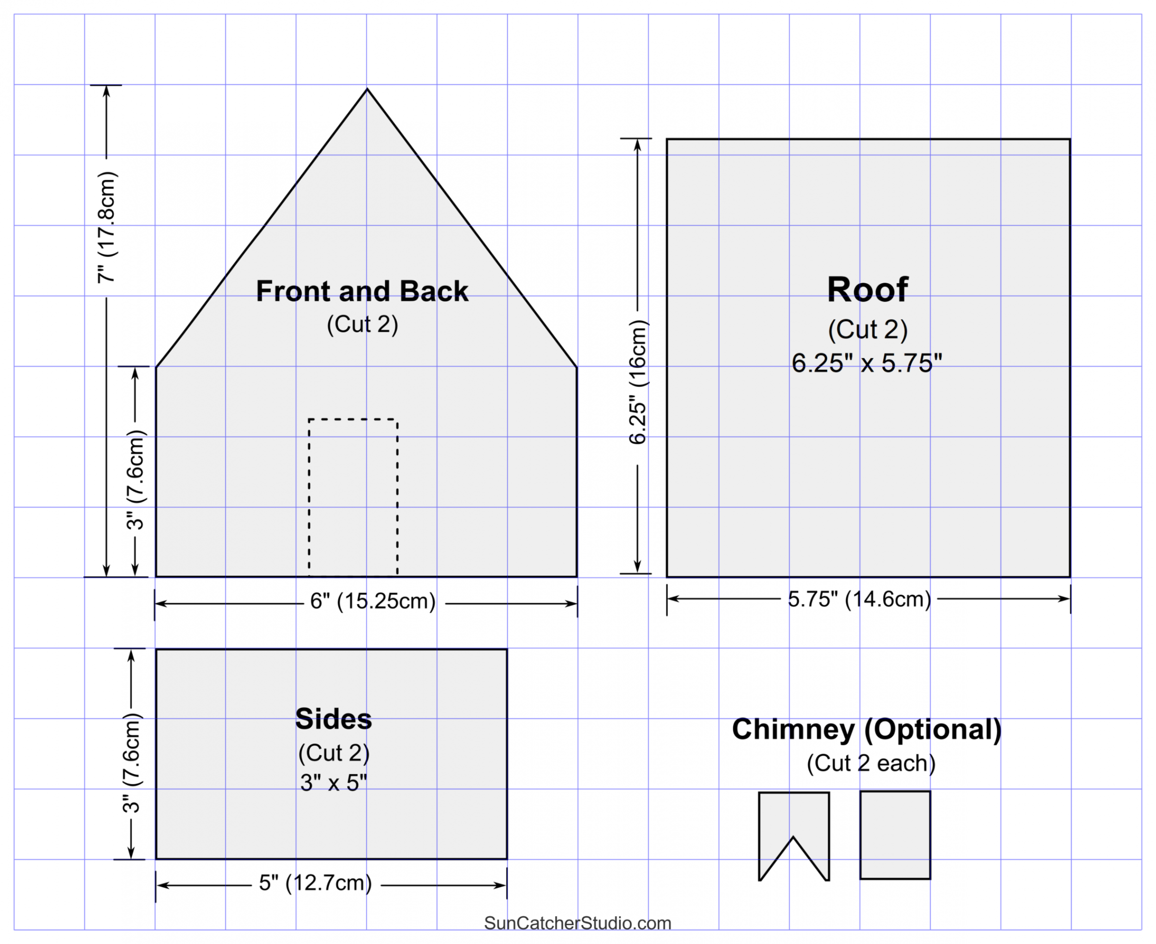 Gingerbread House Templates (Printable Patterns & Stencils) – DIY